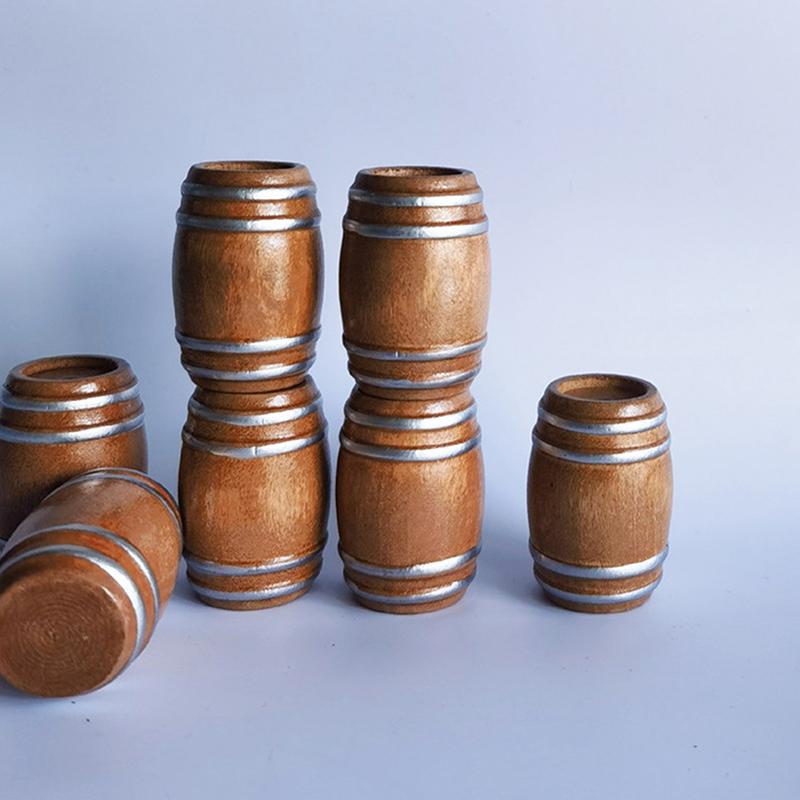 1:12 Minuscole Botte di Legno per Vino Rosso Mini Fusto di Legno Birra Design Carino ed Elegante per Accessori Decorativi Casa delle Bambole