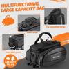 Waterproof Hard Shell Bike Rear Rack Bag 11/31L Reflective Oxford EVA Bicycle Trunk Pannier for Commuting Touring E-Bike