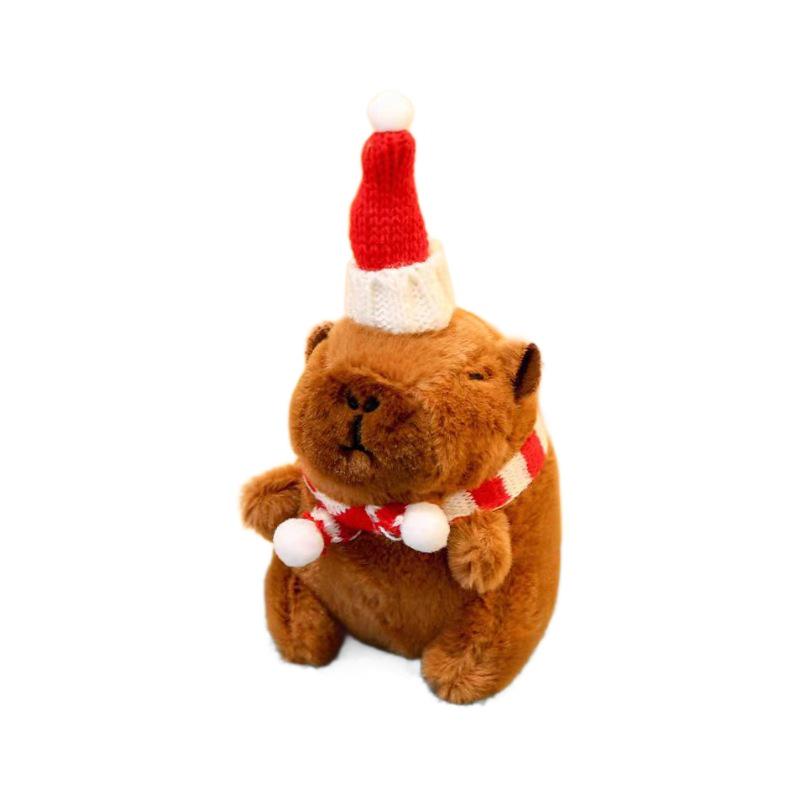 Capybara Plush Pendant & Keychain - Trendy Small Toy Doll for Kids