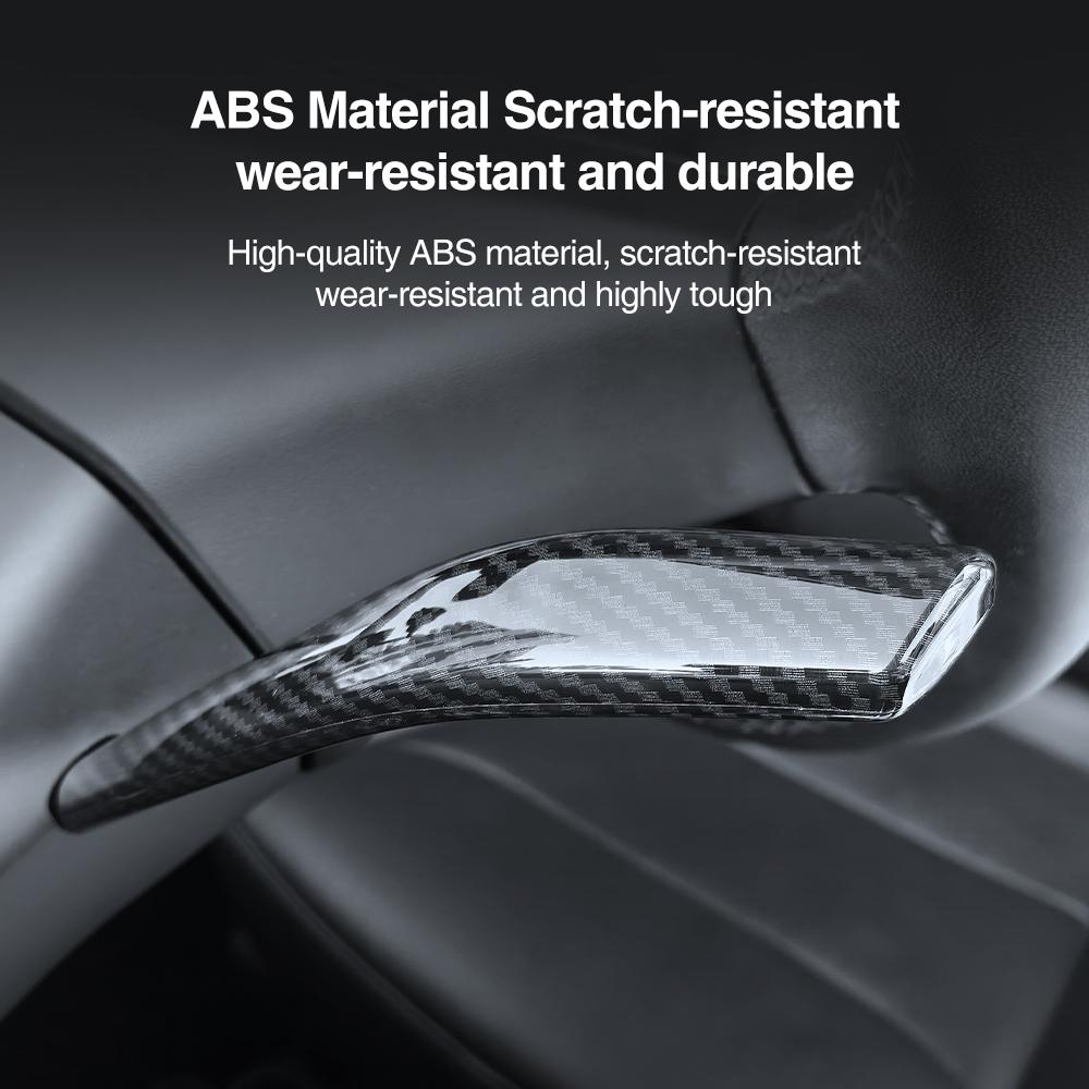 Heenvn ABS Car Steering Turn Signal Lever Trim Cover For Tesla Model 3 Highland Model Y Juniper Model YL 2025 2026 Auto Interior