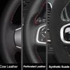 100% para BMW M Sport G20 G21 F40 F44 G22 G23 G30 G31 G32 G11 Cosido a Mano negro Cuero Genuino ante Funda para Volante de Coche