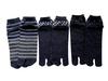 Eden Japan Comfortable Tabi Cotton with Sizes Set of your B06 Men's Socks, Blend, Heel, 25-27cm, 5-Pair (Pattern choice)