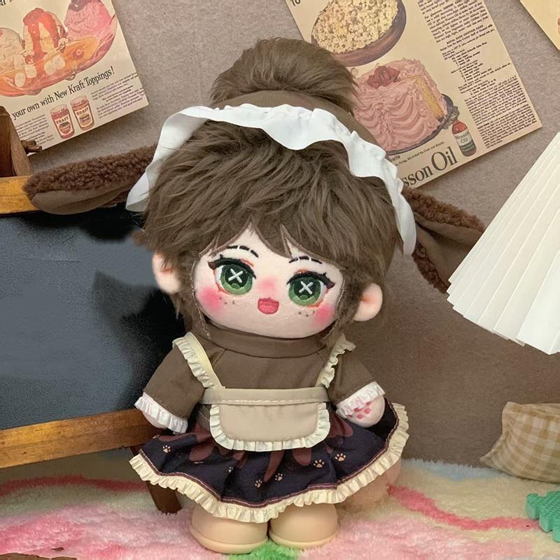 20cm Cute Cartoon Idol Cotton Doll Stuffed Plush Toy Dolls Can Change Clothes Fans Collection Gift for Girls Boys Kids