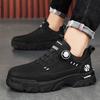 Men's shoes autumn 2025 low-top tooling Martin shoes men's casual leather trendy shoes men's rotating buttons