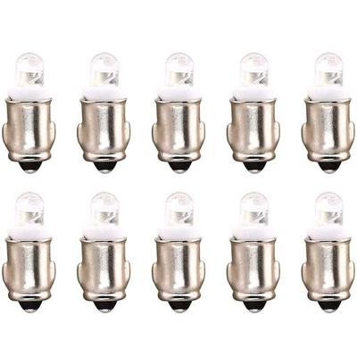 Aoling BA7S 12V 24V, 50LM Colore Lampadina, BA7S Bianco Negativo