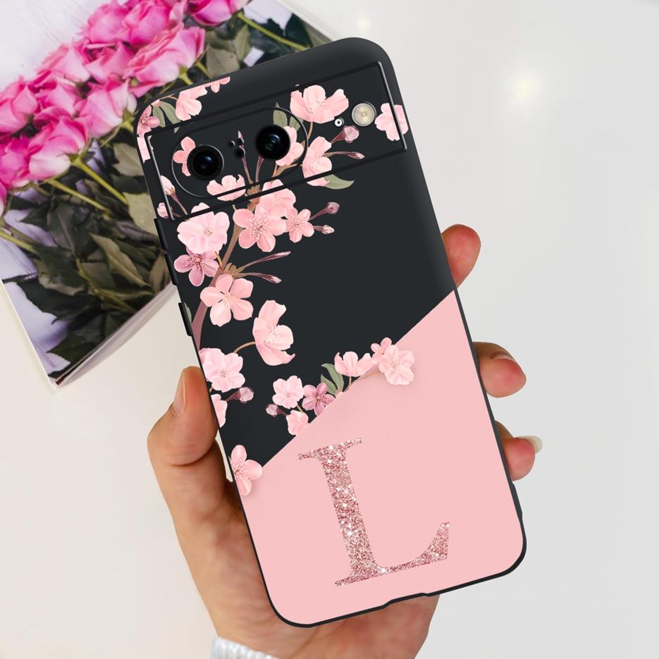 For Google Pixel 8 Case New 26 Letters Cover Shockproof Soft Silicone Phone Case For Google Pixel 8 Pro Pixel8 Back Cover Bumper