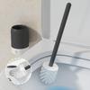 Punch Free Wall Hanging Toilet Brush With Drain Base Dense Bristles Extended Handle Cleaning Brush Bathroom Cleaner Too