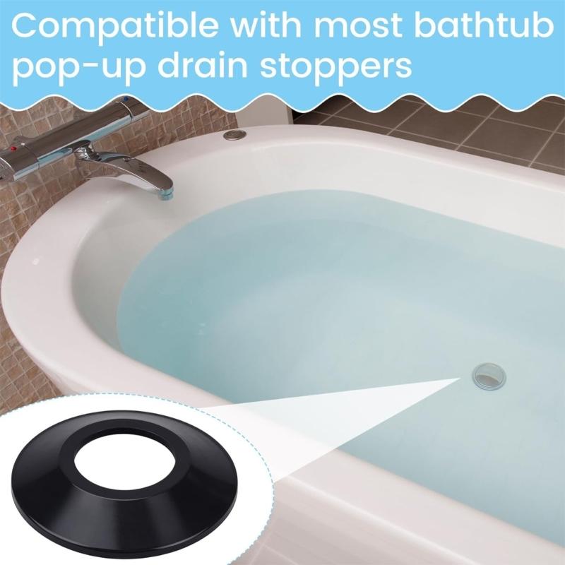 10 Piece Upgrades Bathtubs Stoppers Gaskets Strong Rubber Seal Bathtubs Drain Seal Washers set for Leak Proof Bathing