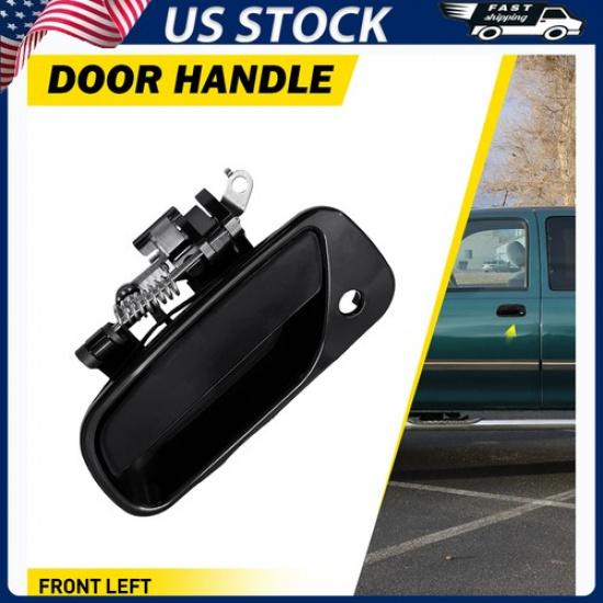 Front LH&RH Exterior Door Handle For 1993-1998 Toyota T100 Black Lever TO1311115