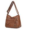 Ladies' Fashionable PU Leather Multi-layer Large Capacity Versatile Women's Bag, Single Shoulder Crossbody Bag