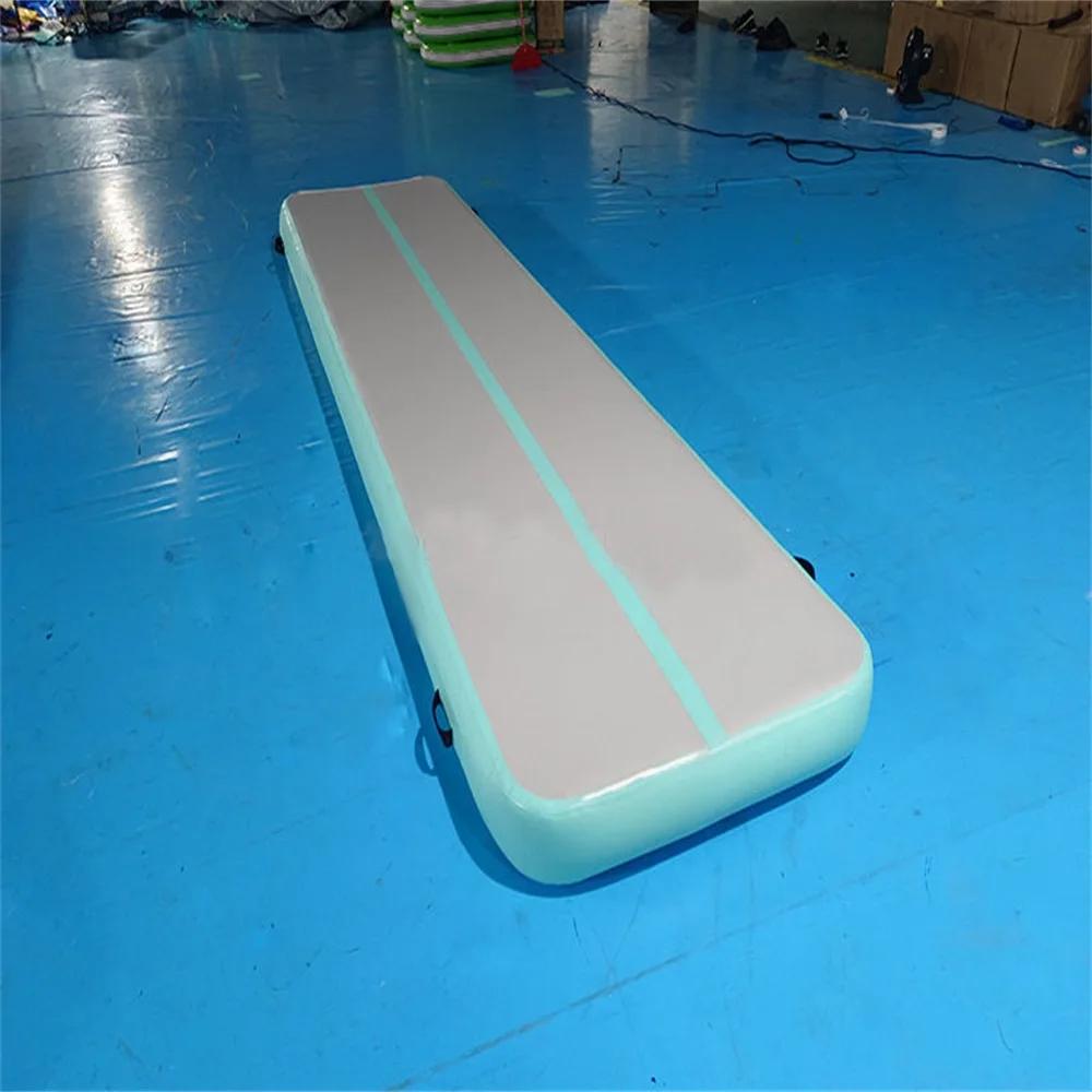 Inflatable Gymnastics Tumbling Mat (with Pump) Suit for Home Gymnastics Training, Water Fitness, Inflatable Yoga Mat