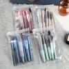 8pcs Mini Multipurpose Makeup Brush Set, Professional Makeup Tools Kit For Blush, Highlighter, Eyeshadow, Powder