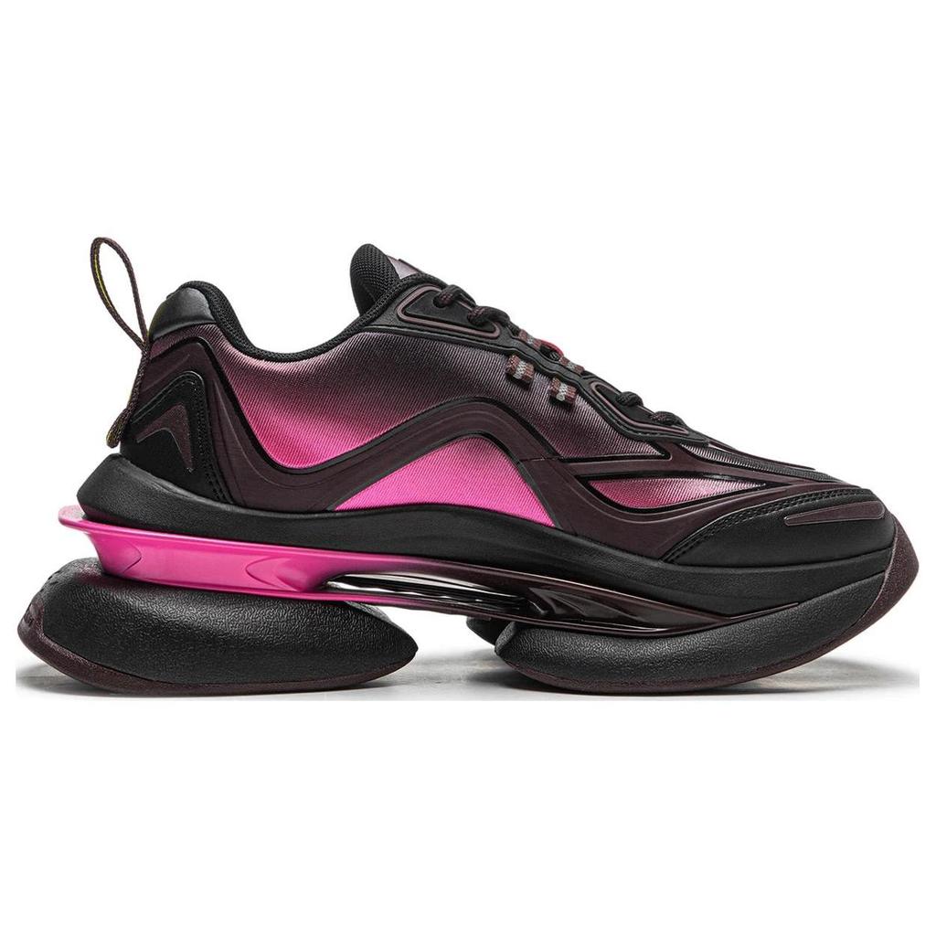 Li Ning Carvelight Slip Resistant Abrasion Resistant Low top Casual Shoes Women's Black AGLT224-4