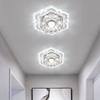 Modern LED Ceiling Lights Crystal Petals Pendant Lamp Crystal Flower Chandelier  Living Room