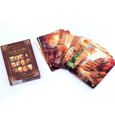 Lenormand Tarotový Balíček Le Autumn Collection pro Věštění A Věštění Budoucnosti Balíček Orákulí Stolní Hra Tarotová Karta Hra