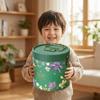 Hot Stamping Process Rice Dumpling Gift Box Round Handheld Round Bucket  Wedding