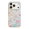 Artistic Colorful Heart-Shaped Phone Case for iPhone 16, iPhone 17, and iPhone 17 Pro Max