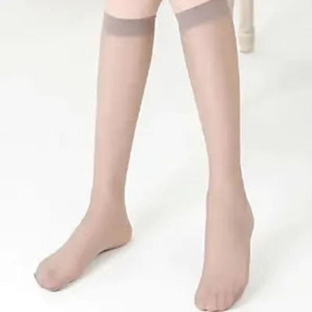 1 Pair Solid Color Ultra-thin Nylon Stocking Sweat-absorbing Elasticity Invisible Stockings  Women's