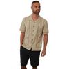 Threadbare Mens Embroidered Collared Short-Sleeved Bowling Shirt