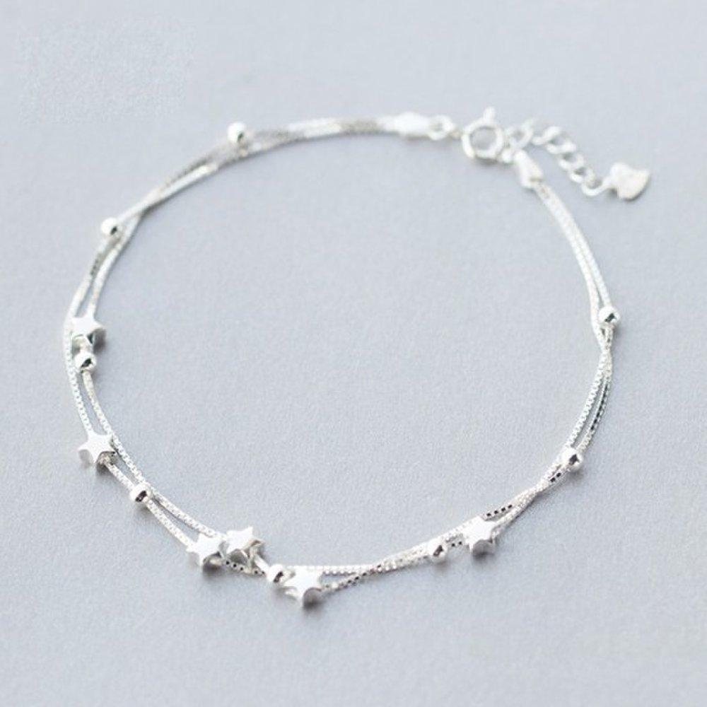 Anklet Star Layered Anklet Double Row