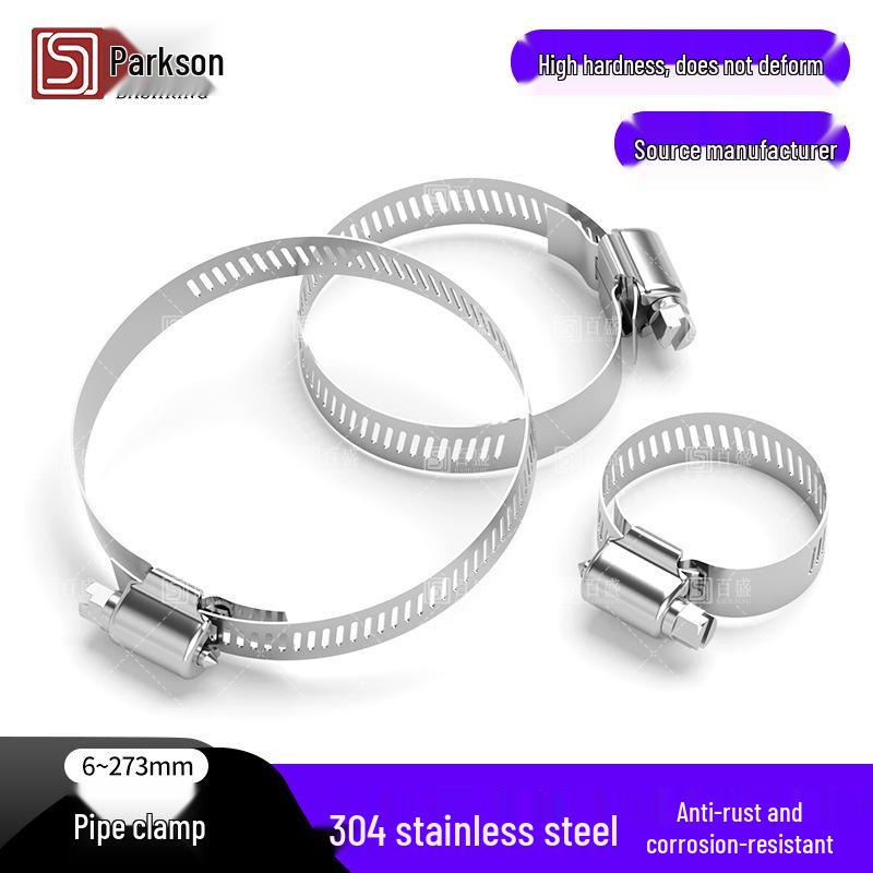 304 Stainless Steel Heavy Duty Hose and Pipe Clamps
