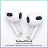 Apple Wireless Earbuds AirPods 3 360° Surround Spatial Audio Touch Control Auto Pair HD Clear Call Lightweight Sports Bluetooth Headphones