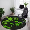 1pcGamer Controller Office Round Area Rug, Indoor Mat Suitable For Office, Under Office Chairs Bedroom Living Room Home Decor, Room Deco