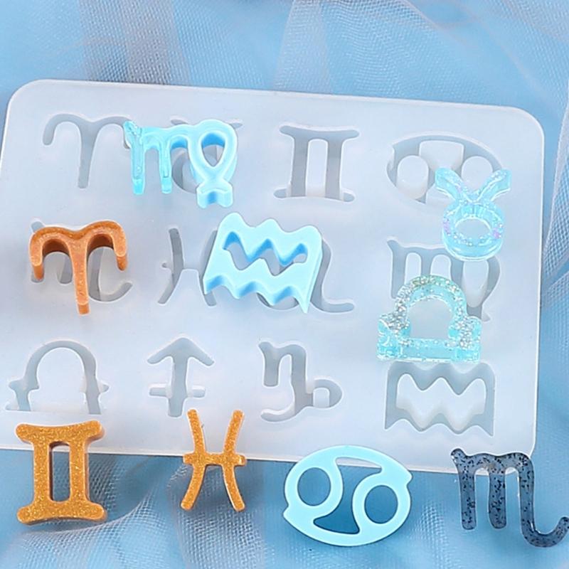 Handmade Resin Jewelry Making Molds Constellations Shape Silicone Pendant Molds Suitable for Necklaces and Earrings