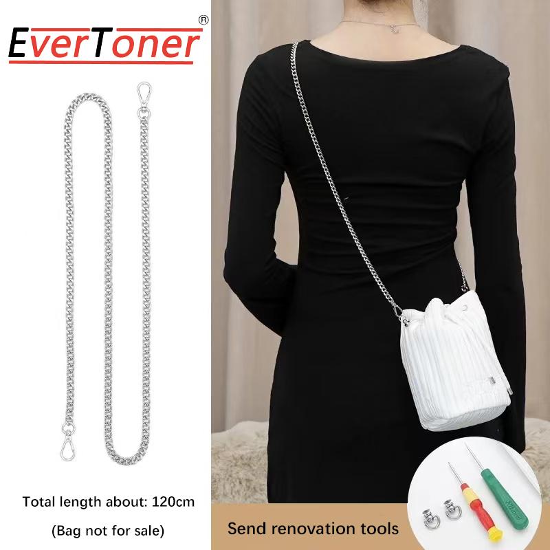 EverToner Pearl Bag Chain Crossbody Strap Lanyard Extender DIY Accessories Pearl Handbag Strap Replacement Accessories