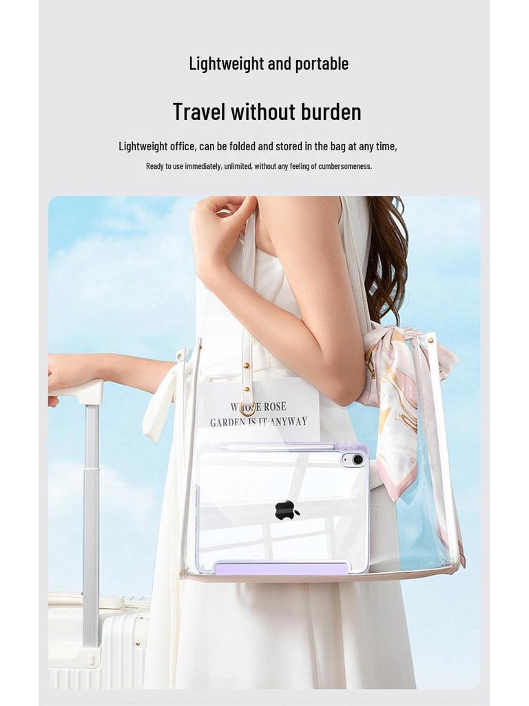 2025 iPad Pro 11/Air 11 Y-Shaped Transparent Acrylic Protective Case