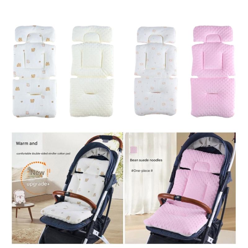 Baby Strollers Pad Baby Pram Carriage Cushion Double Sided Mattress Pushchair Liner Strollers Cushion with Printed Pattern