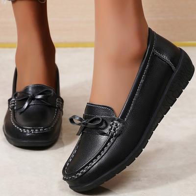 Wedge Fashion Women Flats Genuine Leather Soft Shoes Women Slip On Women Casual Shoes Moccasins Tenis Tenis Feminino Plus Size