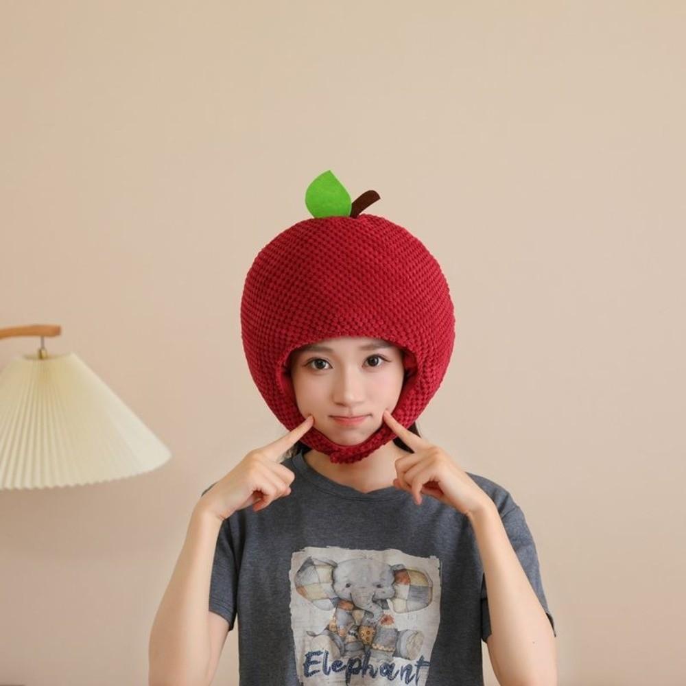 Cartoon Simulation Fruit Hat Funny Lychee Headgear Novelty Party Costume Head Cover  Festival