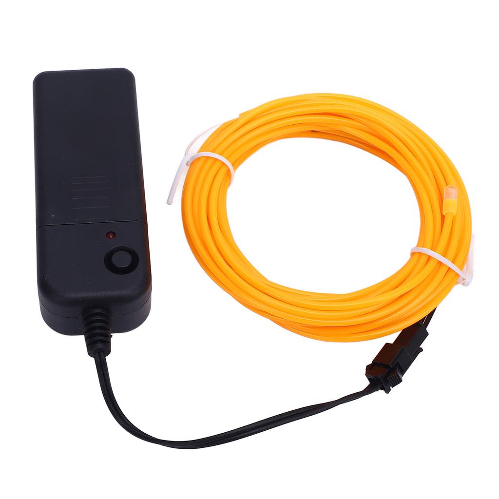 EL Wire Orange 16.4ft 5m Flexible 4 Modes 360 Degrees  Cuttable EL Cable for Party Festival Bar