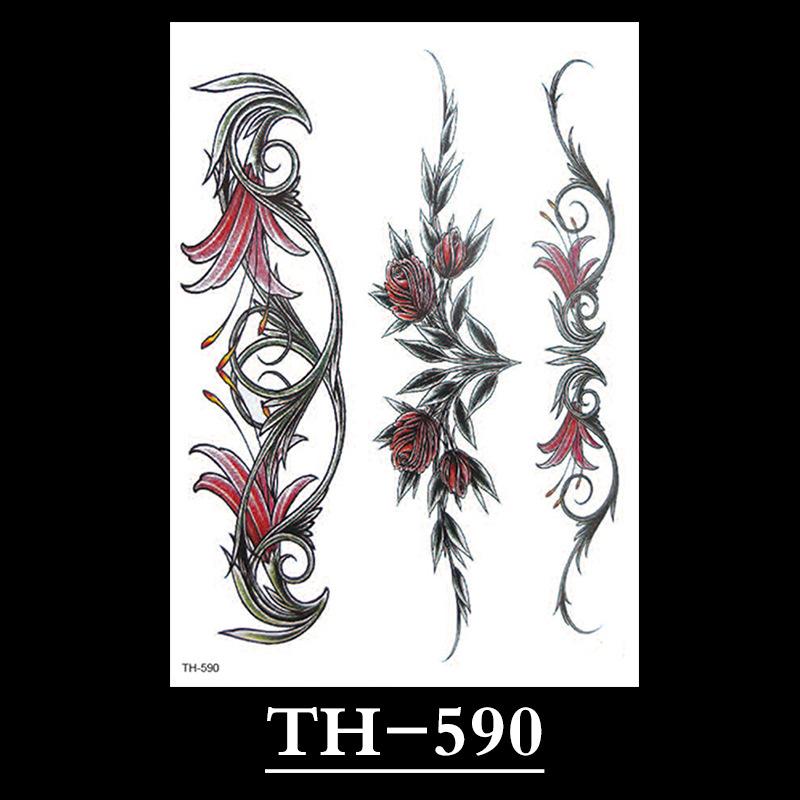 Flower Tattoo Sticker, Small Flower Tattoo Sticker, Tattoo Sticker Waterproof And Sweat-Proof Tattoo