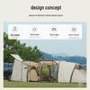 Inflatable Car Rear Tent: Thick Sun and Rain Protection Awning for Outdoor Camping