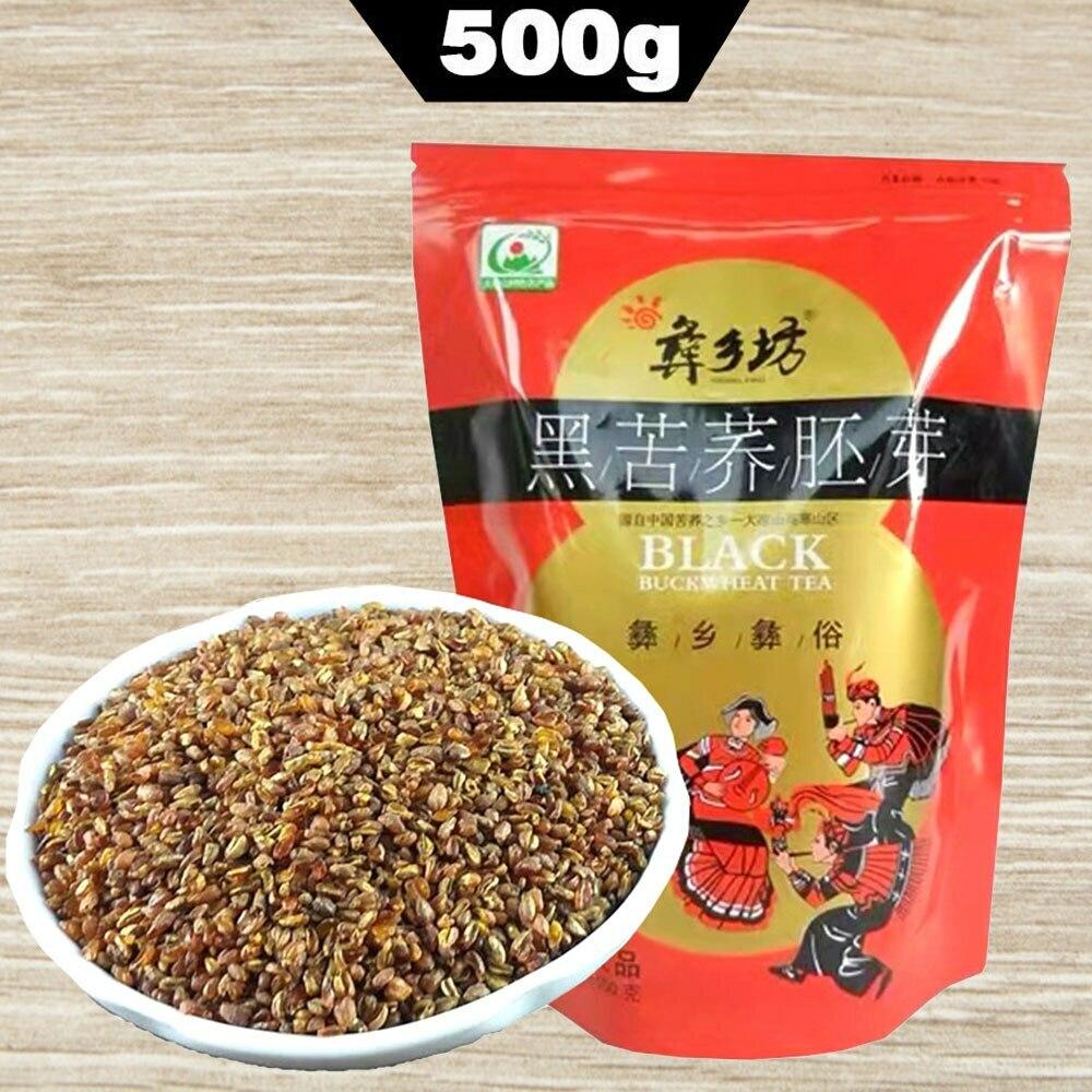 Natural Black Tartary Buckwheat Tea 500g Herbal Detox Boost Energy 01