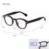 Vintage Rivet Tortoise Small Round Blue Light Glasses Men Women Classic Clip on Sunglasses PS22713