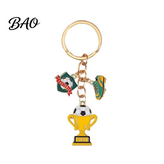Long-lasting Keychain Football Peripheral Keychain, Jersey with Metal Sports Enamel Color, Lightweight Portable Fan Accessory Trophy
