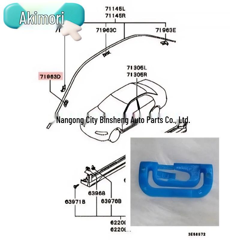 20PCS OE#MB880455 Windshield Fixing Clips for Mitsubishi Montero
