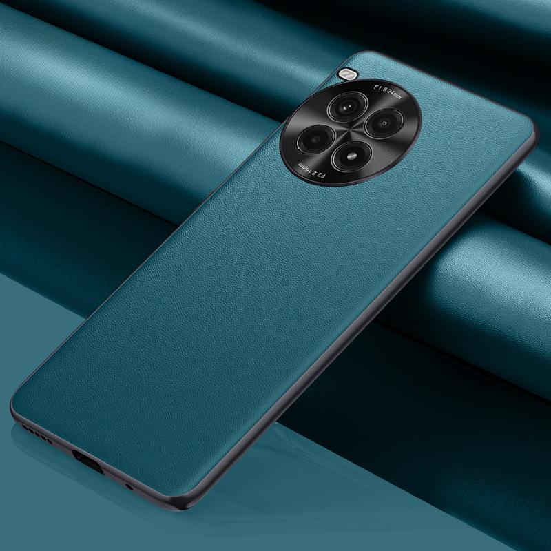 Suitable for OnePlus Ace3Pro Mobile Phone Chitin Leather Metal Lens Full-inclusive Business 3 Generation Anti-fall High-end Leather Case