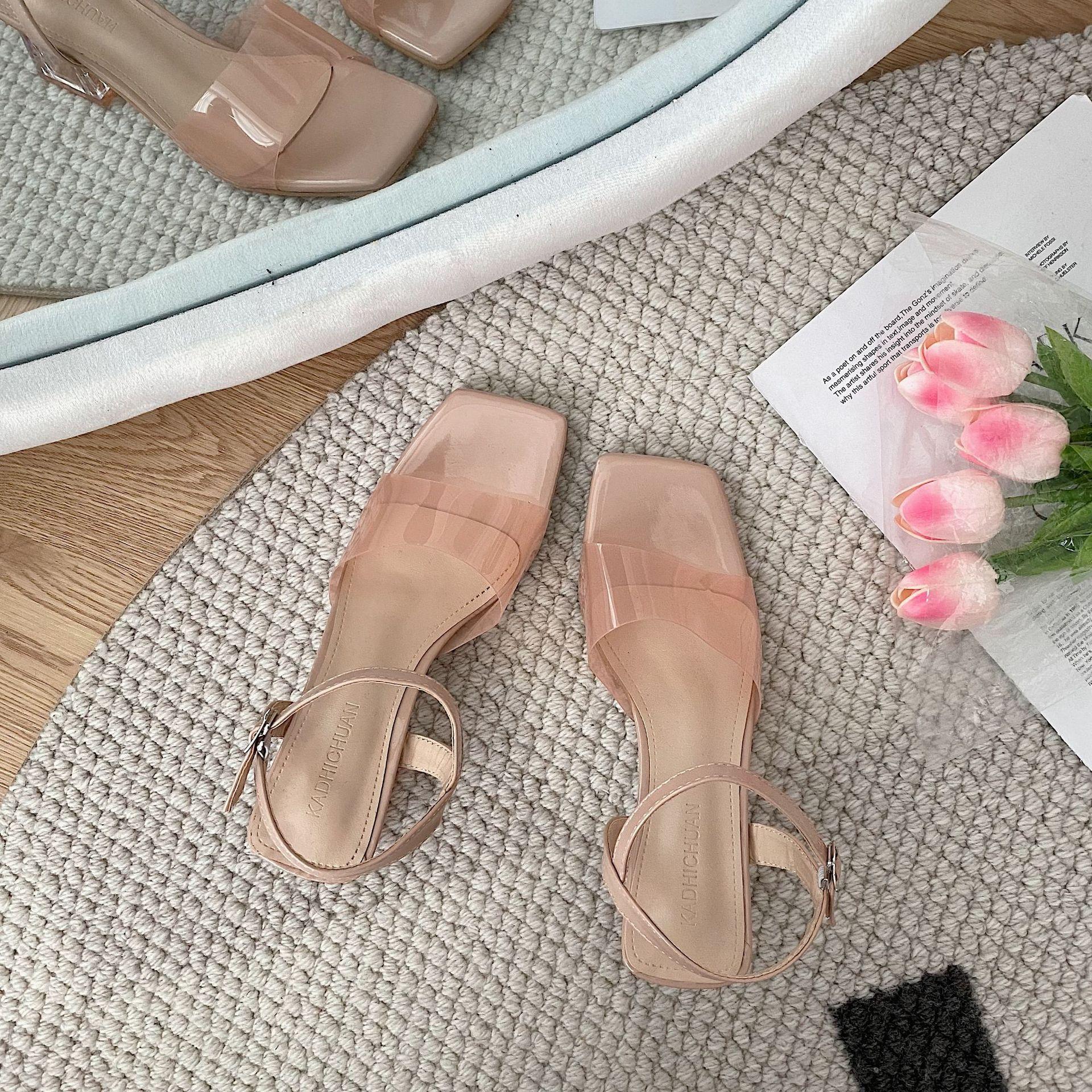 Модные прозрачные босоножки женские на высоком каблуке 2024 года — фото 8