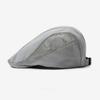 Vintage Solid Color Newsboy Caps Sun Protection Mesh Breathable Beret Hats Adjustable Peaked Hat Women