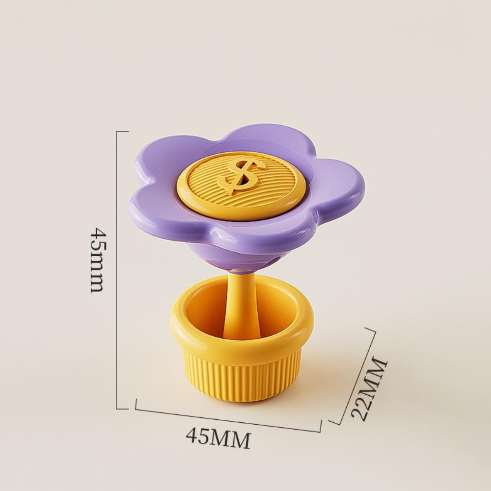 

Small Flower Toilet Presser Multifunctional Portable Nail Art Toilet Flushing Auxiliary Button with Aromatherapy Tablets фіолетовий