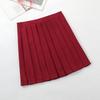 Original Japanese School Style A-Line Pleated Midi Skirt for Women