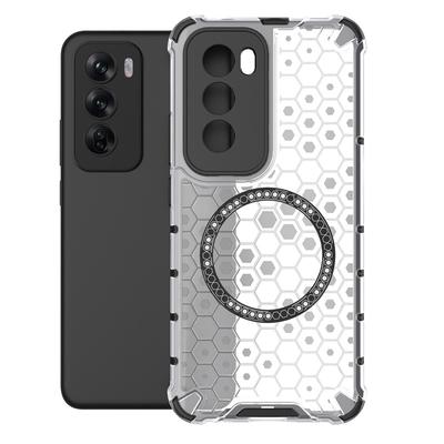 Hülle für Magsafe, magnetische kabellose Ladehülle für Oppo Reno 12 Pro Reno12 5G, stoßfeste, transparente TPU-Schutzhülle für Realme C63 C61 Narzo N63
