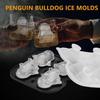 1x Penguins Ice Cube Mold Fun Shapes, Odd Novelty Penguin Gifts, 2.2inch Large Silicone Whiskey Ice Mold for Cocktails, Bourbon, Brandy