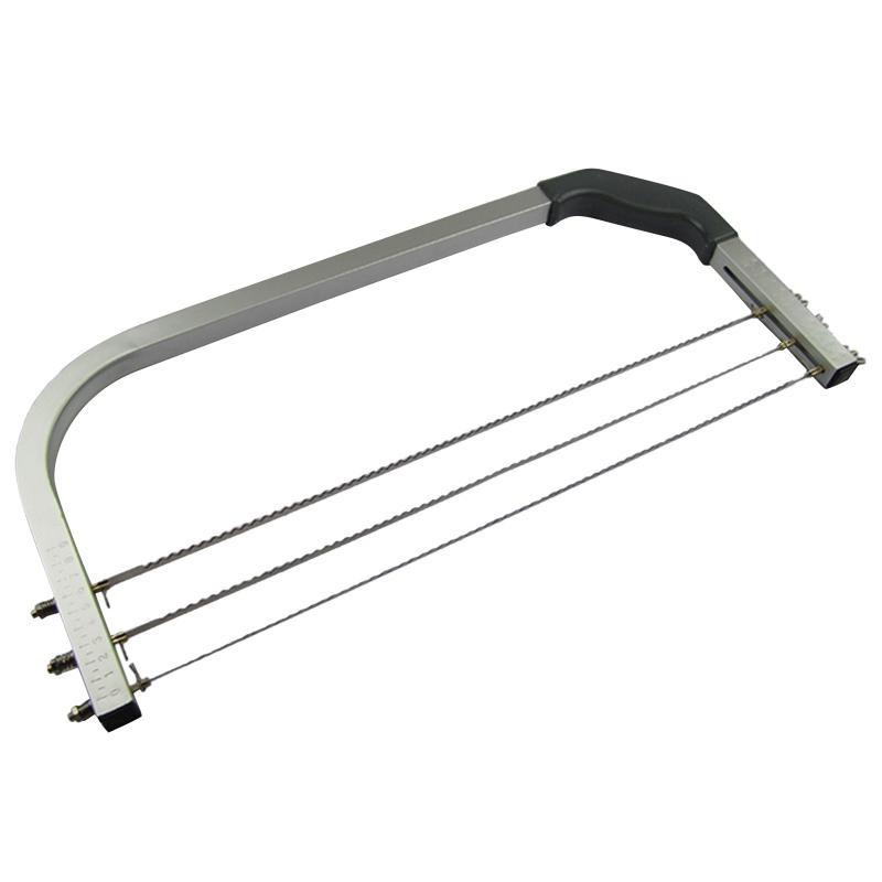 

Metal Cake Slicer Cutter 2 Blades Stainless Steel Cut Saw Kitchen Baking Gadgets 1