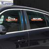 For TOYOTA COROLLA -2024 Car Window Door Column B C Pillar Post Trim Cover Gloss Black PC Sticker Carbon Pattern Accessories