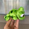Color Changing Lizard Plush Doll Sitting Shoulder Strap Disk Base Color Changing Dragon Green Lizard Cloth Doll